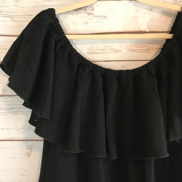 NWT Lularoe Black Waffle Knit Cici dress 3XL - Picture 1 of 7
